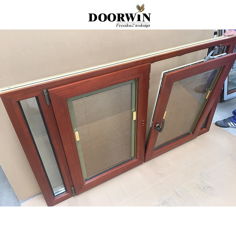 Modern Designs French Models Dimensions Solid Wooden Arch Teak Wood Aluminium-Wood Clad casement Windows - Doorwin Group Windows & Doors