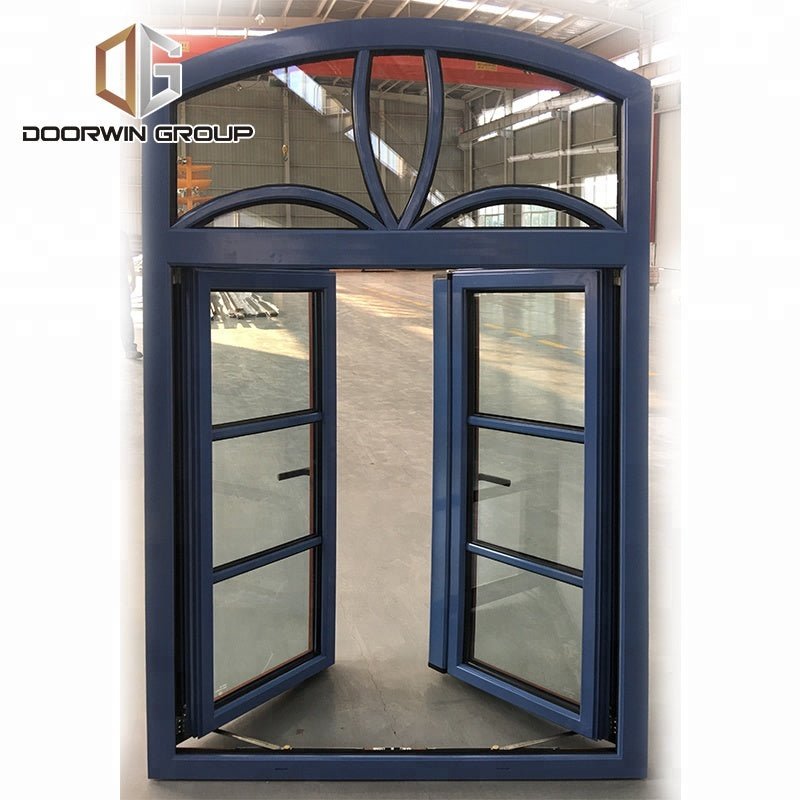 Modern grille design arched top aluminum clad wood windowby Doorwin - Doorwin Group Windows & Doors