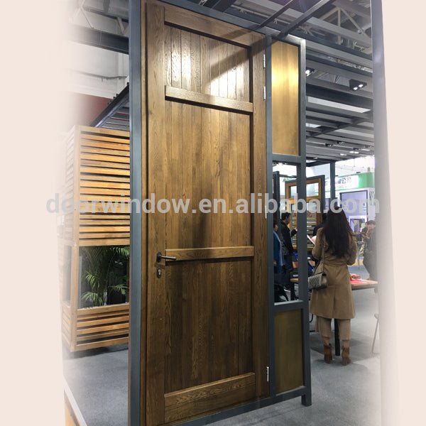 Modern main gate designs oak and copper bronze composite entry door from Doorwin design by Doorwin - Doorwin Group Windows & Doors