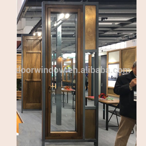 Modern main gate designs oak and copper bronze composite entry door from Doorwin design by Doorwin - Doorwin Group Windows & Doors