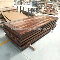 Modern new product design black walnut interior house door with 4 panels by Doorwin - Doorwin Group Windows & Doors