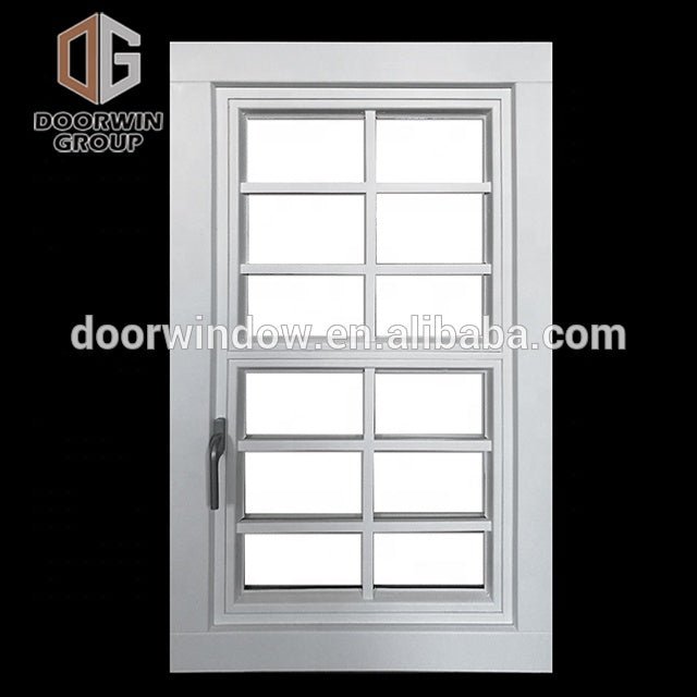 Modern window grill design for hurricane iron house by Doorwin on