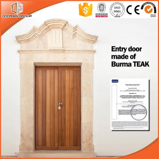 Most Popular Solid Teak Wood Interior Door for California Villa - China Interior Door, Wooden Door - Doorwin Group Windows & Doors