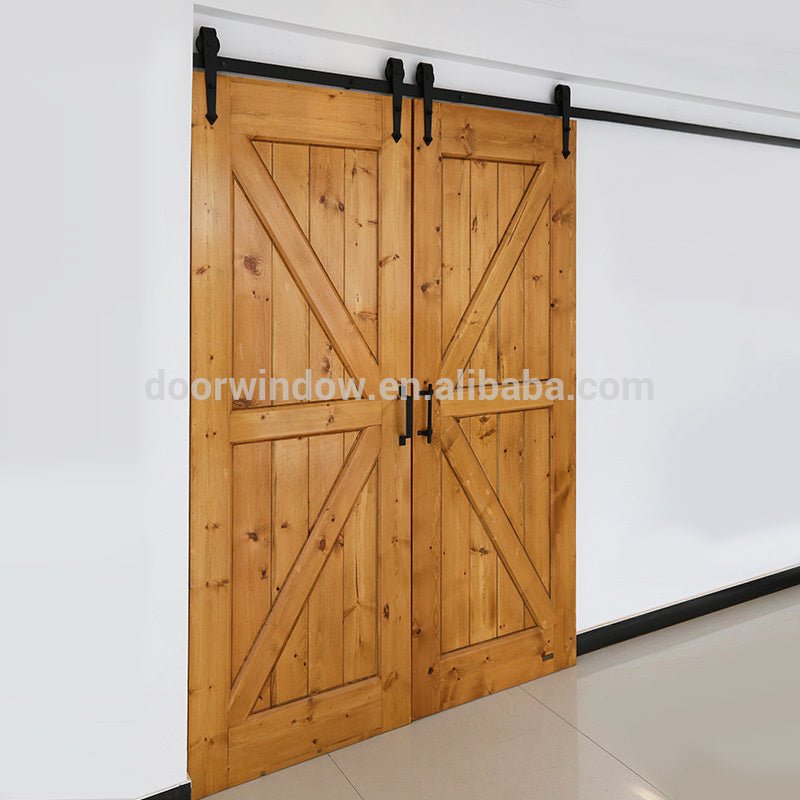 Movable glass kitchen partition panel sliding barn door by Doorwin - Doorwin Group Windows & Doors