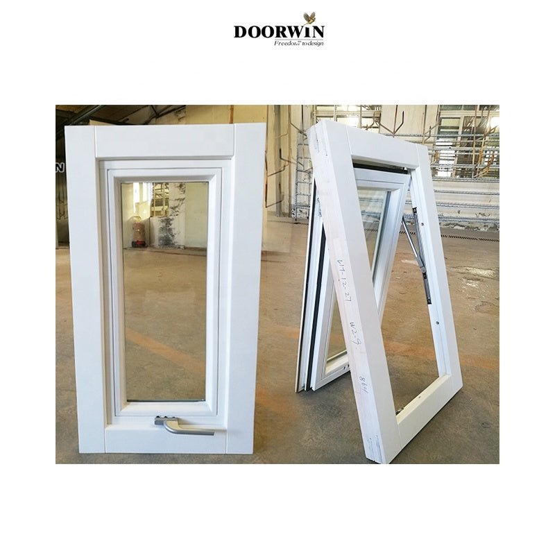 New Design Modern Standard Size Custom Top Hung Aluminum Frame Swing Bathroom Awning Casement Window alu clad windows - Doorwin Group Windows & Doors