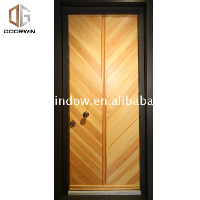 New designed wood door texture skin panels metal frame - Doorwin Group Windows & Doors