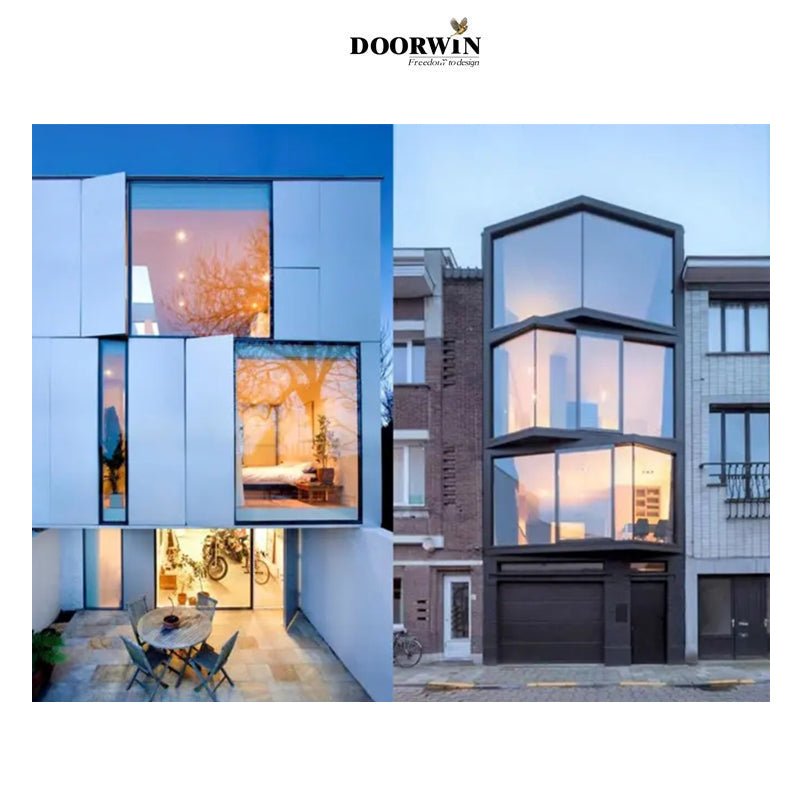 New Jersey single glazing aluminium alloy casement windows residential aluminum inswing and doors powder coated smooth finished - Doorwin Group Windows & Doors