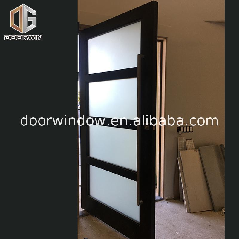 New products wood door with full glass lite window safety rails railing design - Doorwin Group Windows & Doors