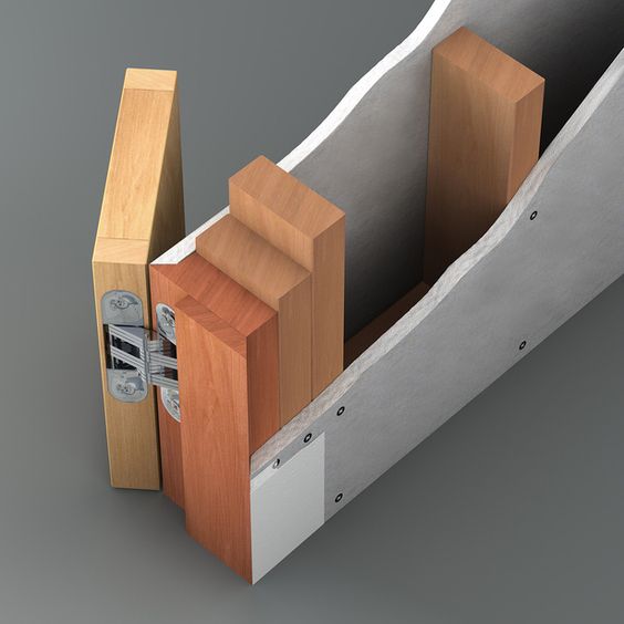 New simple design wooden door interior door invisible door for bedroomby Doorwin - Doorwin Group Windows & Doors