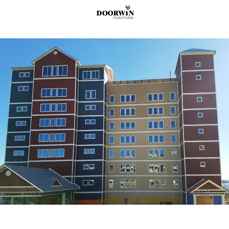 New York 4 panels tilt and turn casement window open and tilt turn aluminum windows - Doorwin Group Windows & Doors