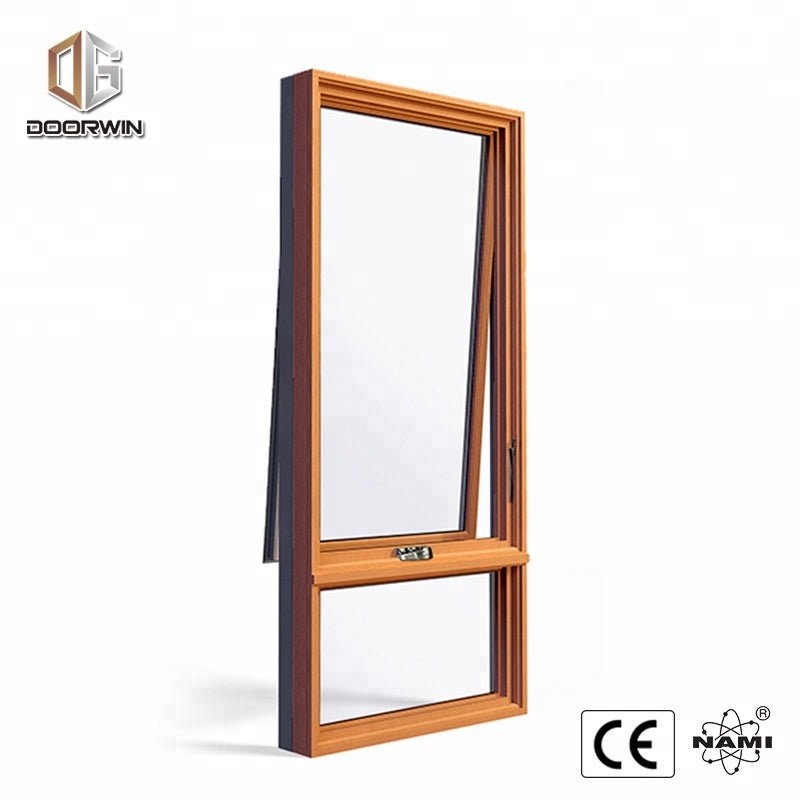 New York American NAMI Certified Aluminum transom awning window sash profile crank open window - Doorwin Group Windows & Doors