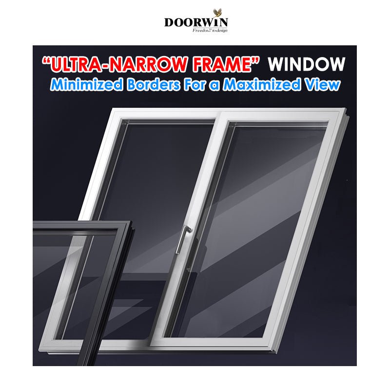 New York low price aluminum inswing tilt and turn casement windows and doors interior alloy glass window samples of finished aluminium window - Doorwin Group Windows & Doors