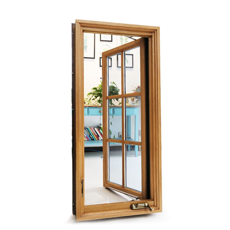 NFRC certified China Supplier picture round wood aluminium casement double glass windows Outward opening house windows - Doorwin Group Windows & Doors