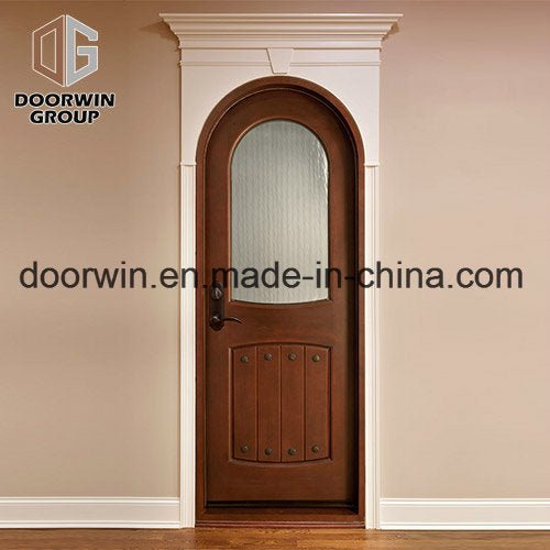 Nice Appearance Interior Wood Door Design Oak Wood Panel with Brown Color - China Entry Door, French Entry Door - Doorwin Group Windows & Doors