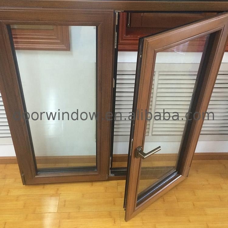 Non-thermal break aluminum casement window low-e l double - Doorwin Group Windows & Doors