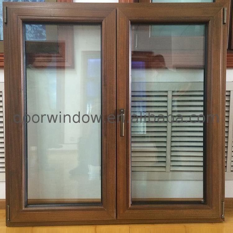 Non-thermal break aluminum casement window low-e l double - Doorwin Group Windows & Doors