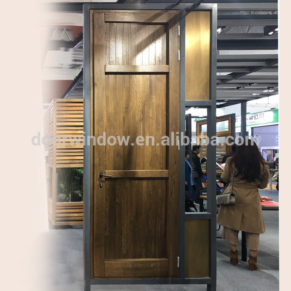 Nordic fresh style front door designs copper frame clad 3 solid oak panel wood door by Doorwin - Doorwin Group Windows & Doors