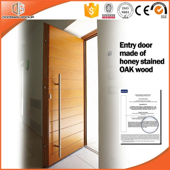 North America Most Popular Solid Wood Entrance Door - China Interior Door, Wooden Door - Doorwin Group Windows & Doors