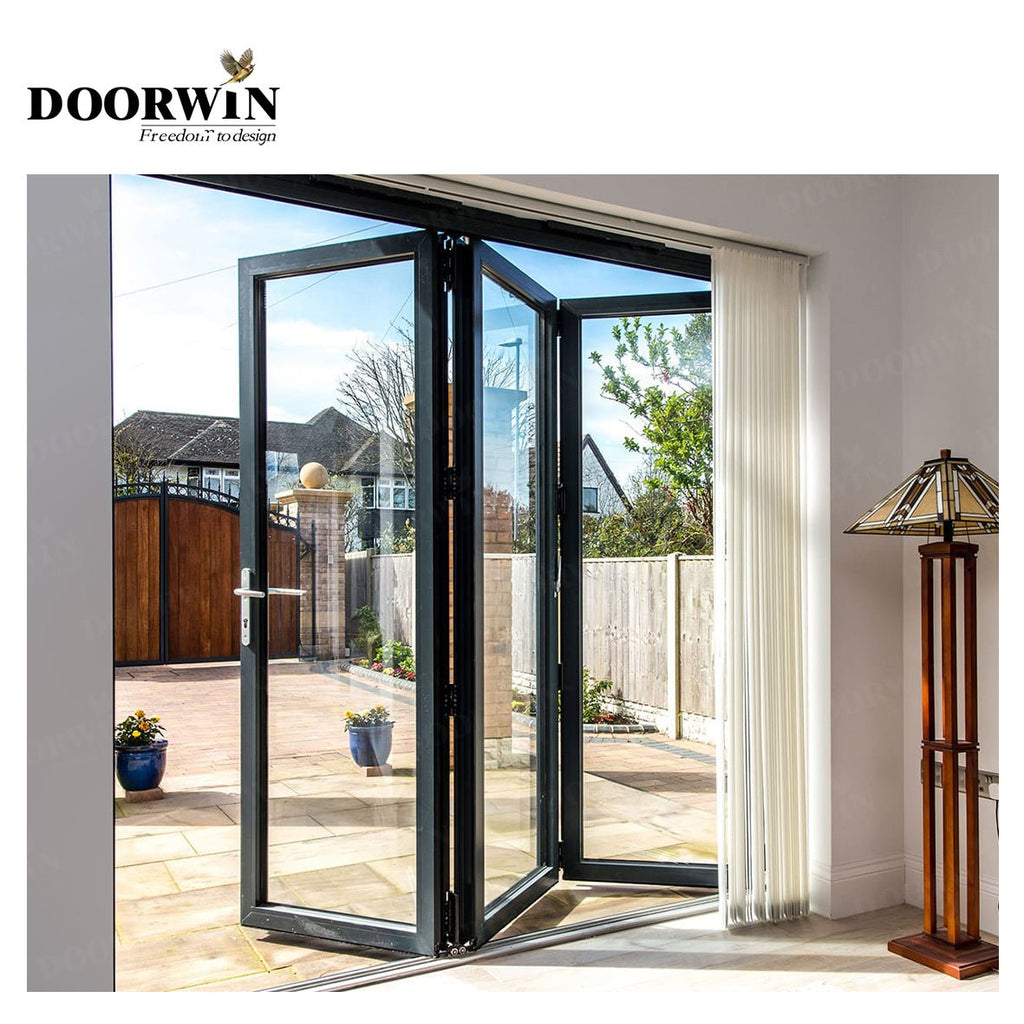 North Carolina DOORWIN Wood grain aluminium frame glass doors and bi-fold door waterproof toilet alloy casement windows - Doorwin Group Windows & Doors