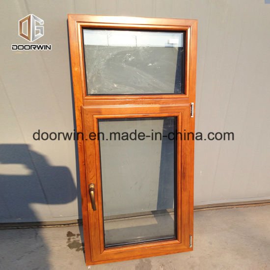 Oak Wood Aluminum Clad Tilt and Turn Window - China Tilt Open Window, Timber Oak Wood - Doorwin Group Windows & Doors