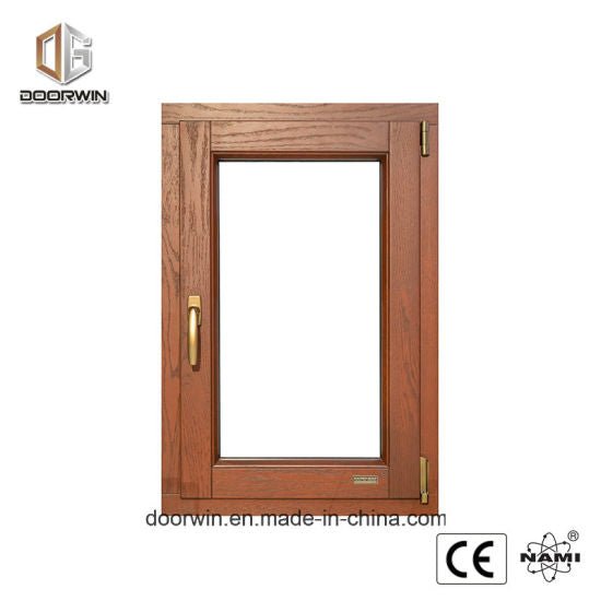 Oak Wood Aluminum Clad Tilt Turn Casement Window - China Tilt and Turn Window, Casement Window - Doorwin Group Windows & Doors