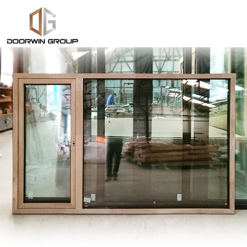 oak wood clad aluminum push out casement window - Doorwin Group Windows & Doors