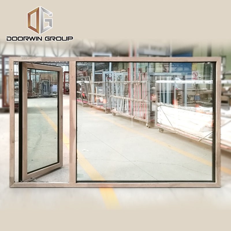 Oak wood clad aluminum push out casement window – Shandong Doorwin ...