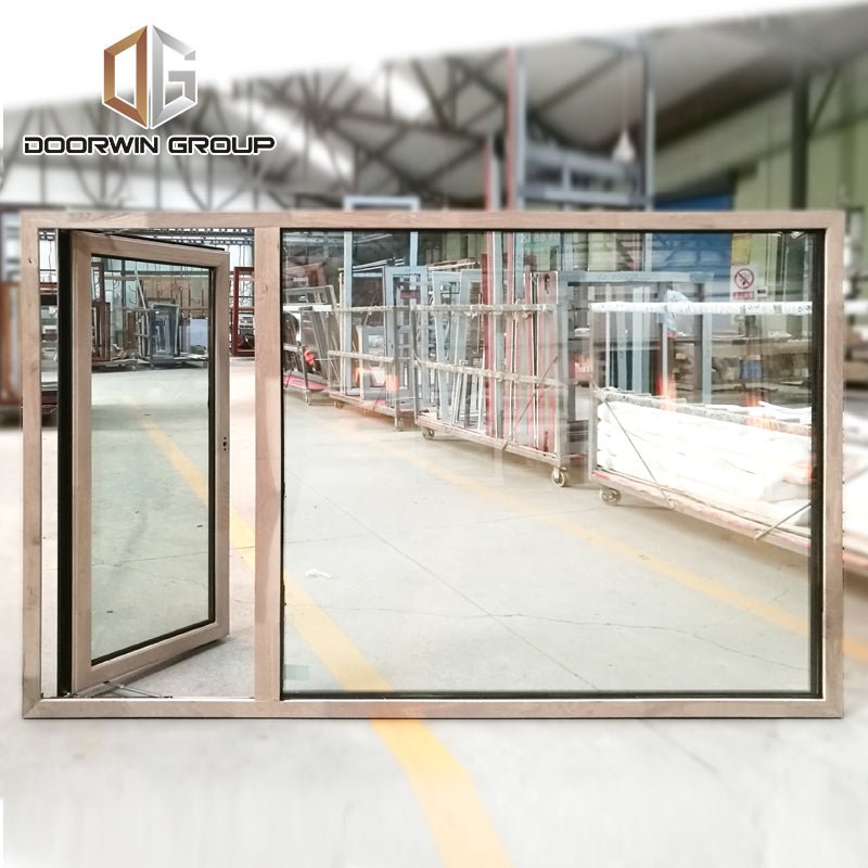 oak wood clad aluminum push out casement window – Shandong Doorwin ...