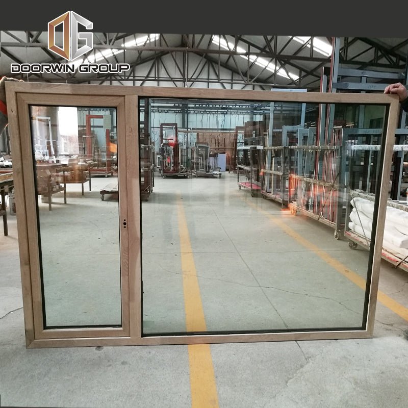 oak wood clad aluminum push out casement window – Shandong Doorwin ...