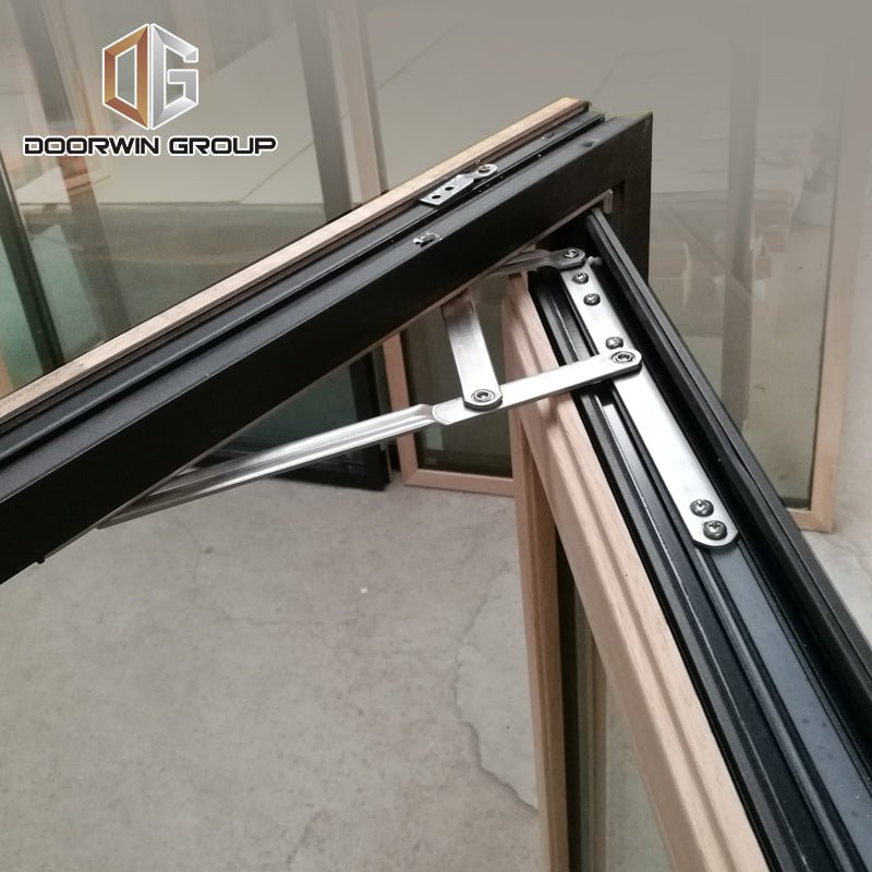 Oak wood clad aluminum push out casement window – Shandong Doorwin ...