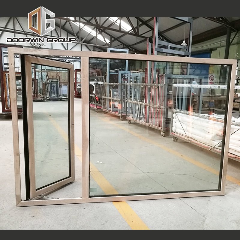 oak wood clad aluminum push out casement window – Shandong Doorwin ...