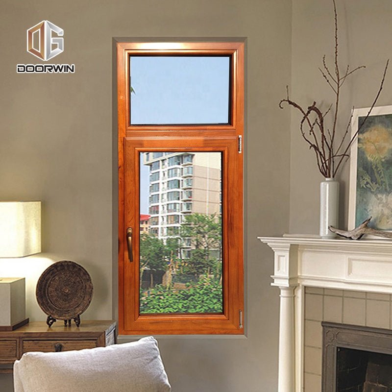 oak wood wooden frame hinged casement tilt turn window - Doorwin Group Windows & Doors