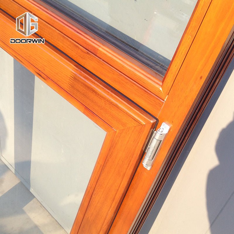 oak wood wooden frame hinged casement tilt turn window - Doorwin Group Windows & Doors