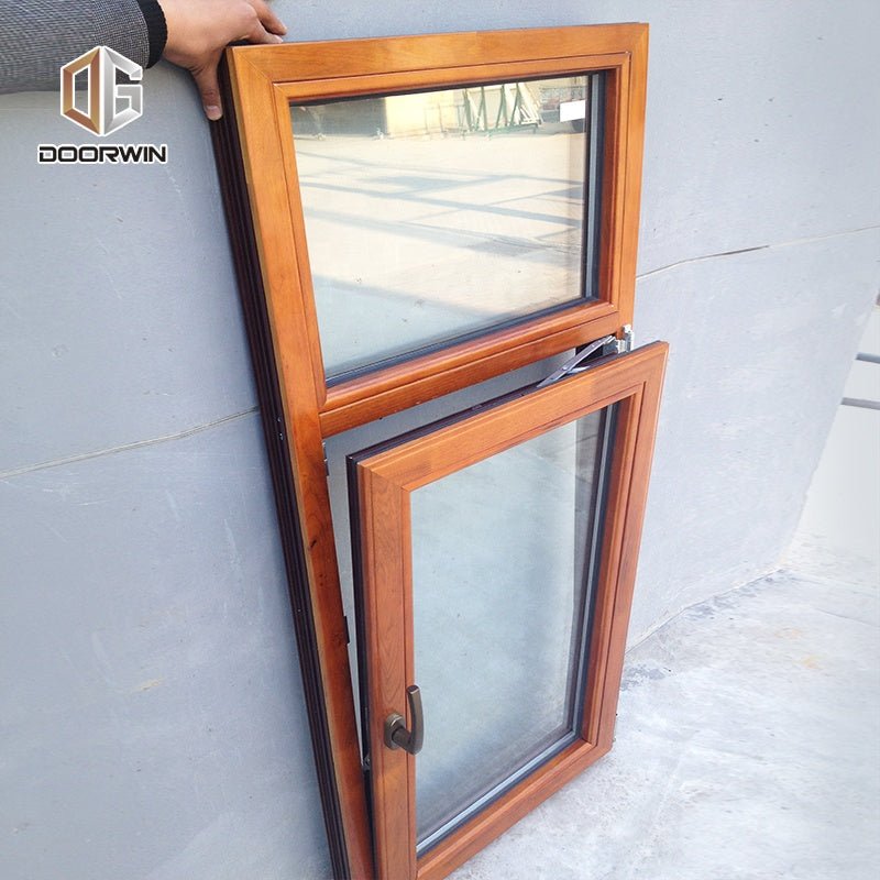 oak wood wooden frame hinged casement tilt turn window by Doorwin - Doorwin Group Windows & Doors