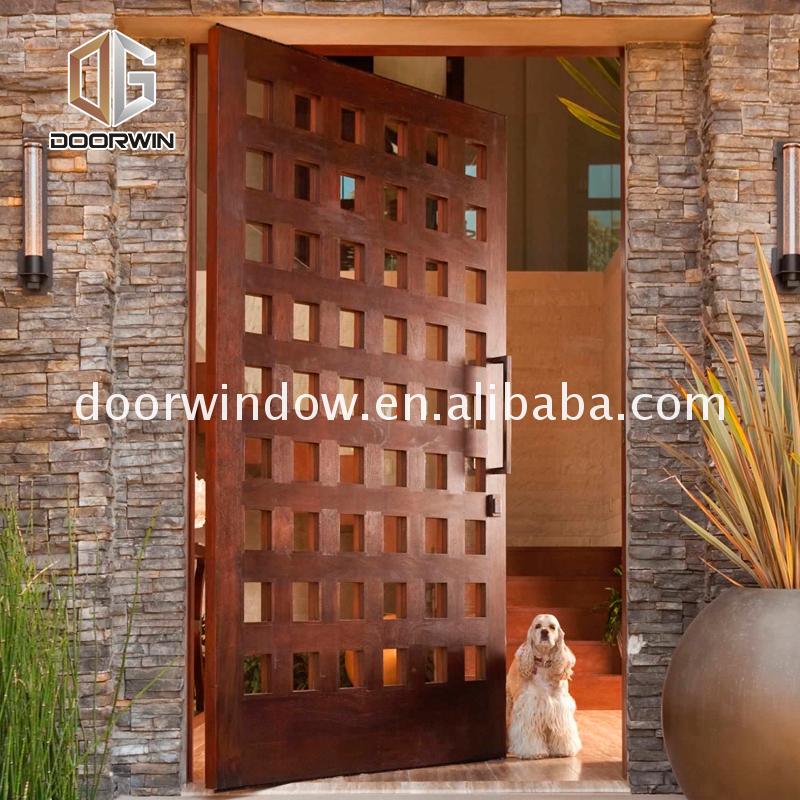 OEM Factory exterior wood doors for sale door prices entrance with sidelites - Doorwin Group Windows & Doors