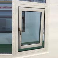 Outswing_Awning_Window_With_Wood_Grain_Finishing - Doorwin Group Windows & Doors