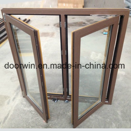 Outswing Casement Window with Teak Clad Thermal Break Aluminum for Villa - China Casement Window, Glass Window - Doorwin Group Windows & Doors