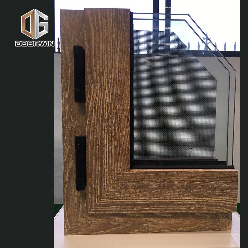 Philadelphia best selling wood grain burglar proof double glazed aluminum casement window as2047by Doorwin - Doorwin Group Windows & Doors