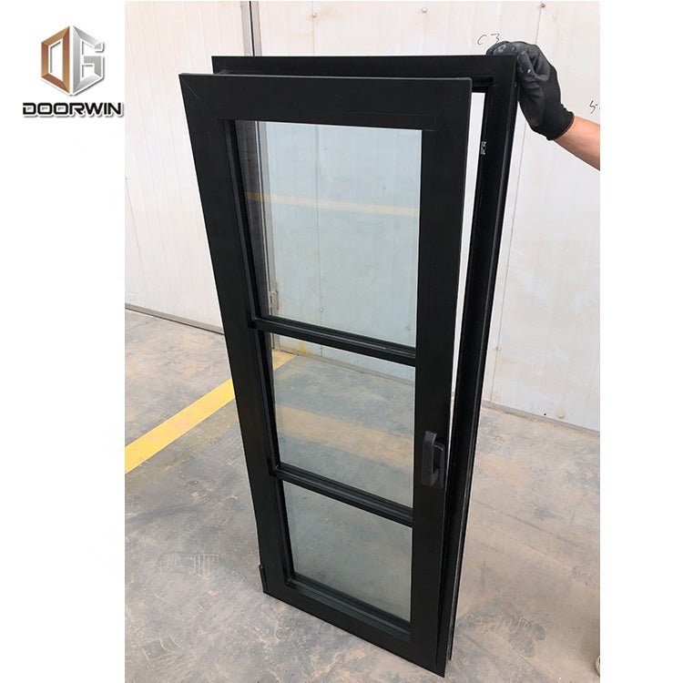 Philadelphia inexpensive black extruded aluminum tilt turn commercial window for saleby Doorwin - Doorwin Group Windows & Doors