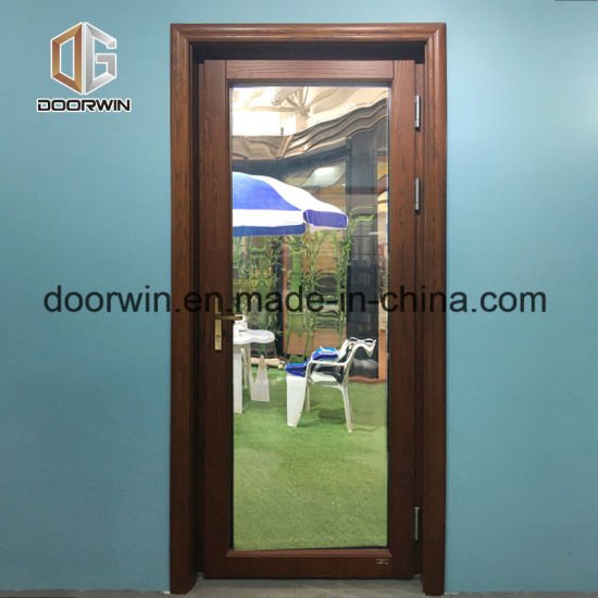 Pine Oak Wood Glass Entrance Door - China Modern Entry Door, Outside Front Doors - Doorwin Group Windows & Doors