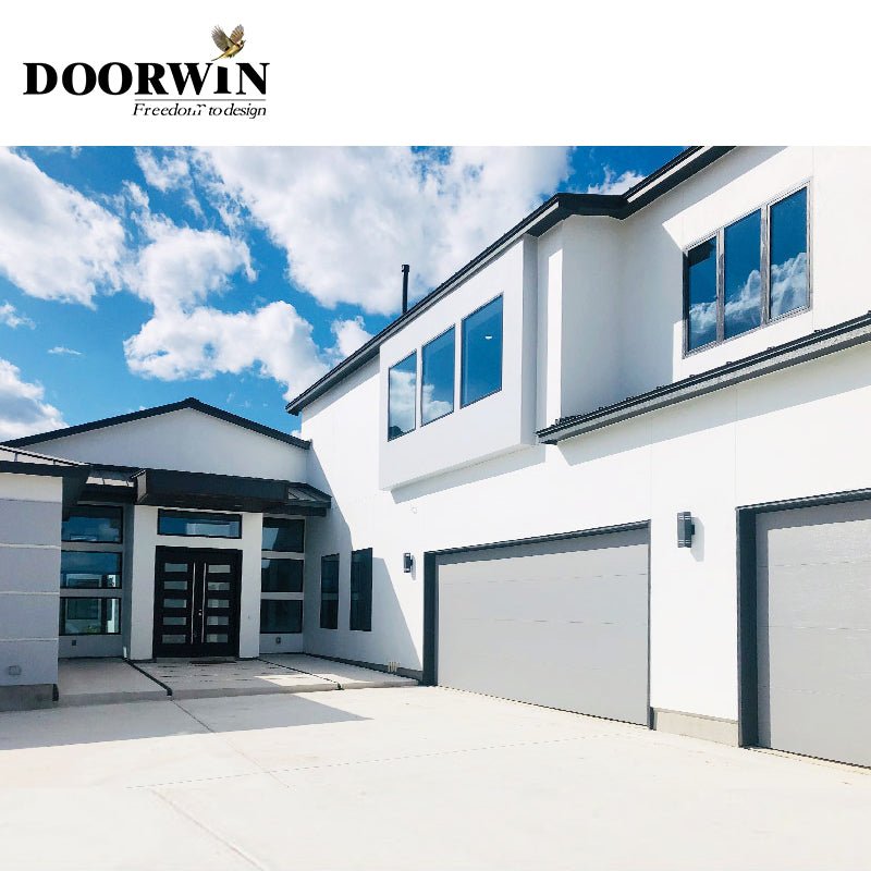 Popular in North America Texas wood aluminum french doouble door - Doorwin Group Windows & Doors