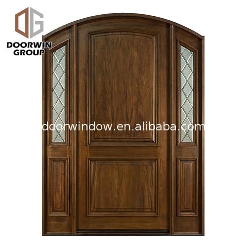 Professional factory half glass wood doors frosted door grand entry - Doorwin Group Windows & Doors