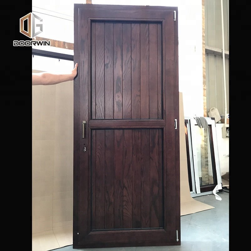 Purchasing Residential solid wooden door outdoor plantation shutter door by Doorwin on Alibaba - Doorwin Group Windows & Doors