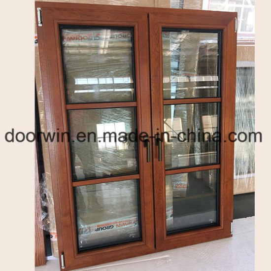 Pure Real Wood Window with Expensive Red Oak and Tempered Glass - China Solid Oak Wood Frame, 6 Glass Panels Window - Doorwin Group Windows & Doors