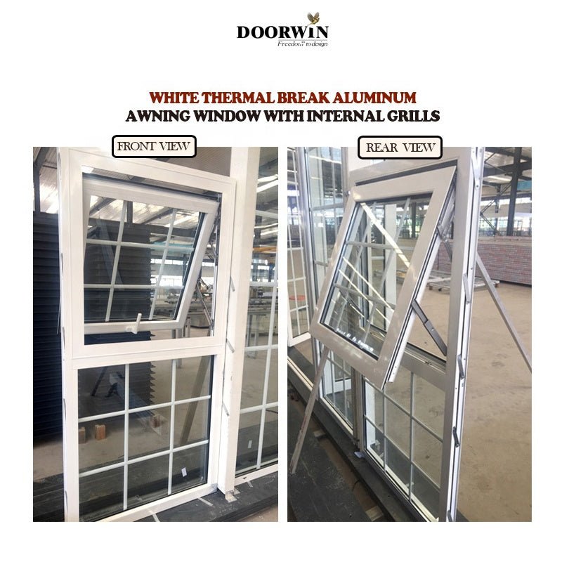 [RECOMMENDED ALU AWING WINDOWS]Cleveland cheap hot sale modern sound proof insulation aluminum awning window prices - Doorwin Group Windows & Doors
