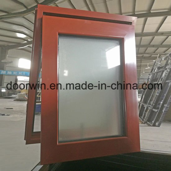 Red Color Aluminum Window Frames with Frosred Glass for Home - China Window, Glass Panel Window - Doorwin Group Windows & Doors