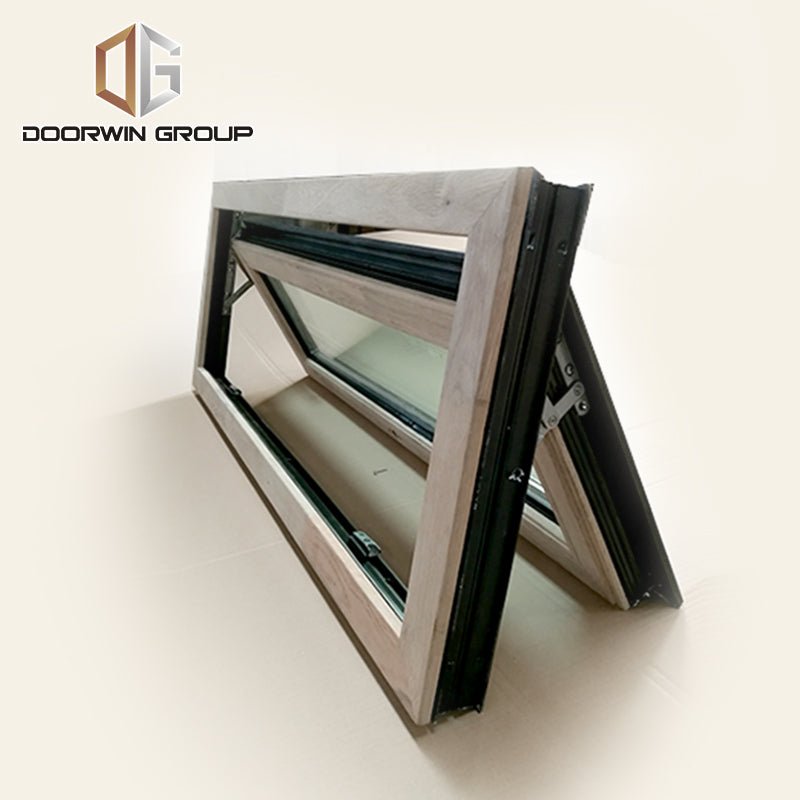 Red oak wood clad aluminum push out casement window - Doorwin Group Windows & Doors
