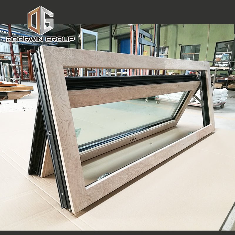 red oak wood clad aluminum push out casement window awing window ...