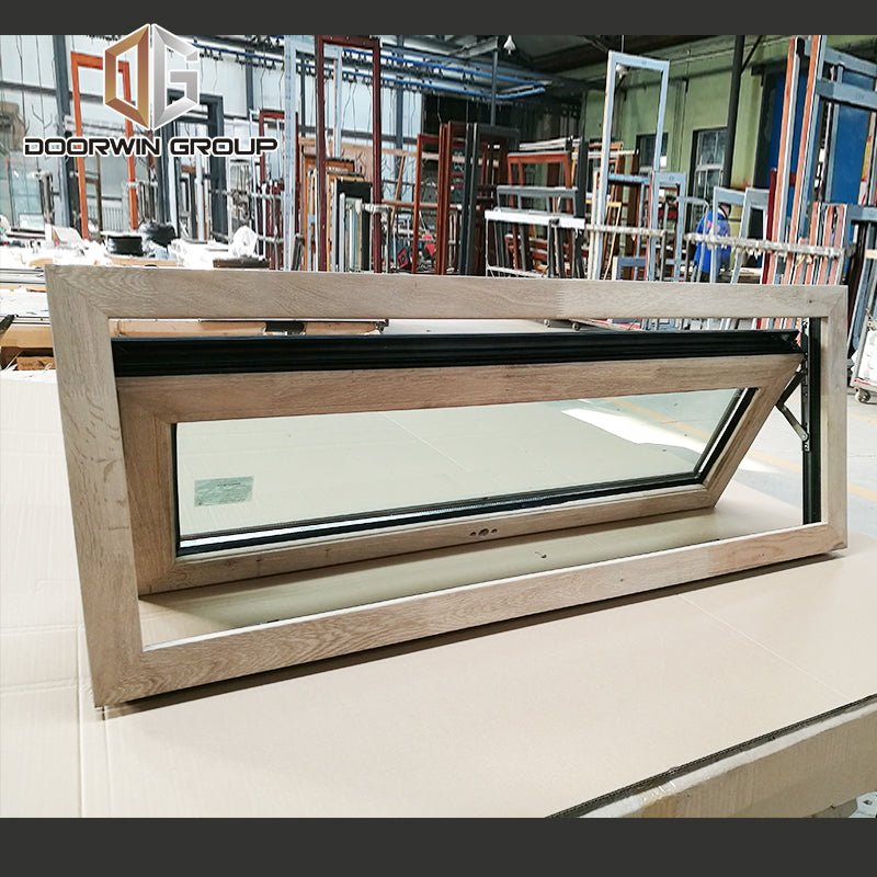 red oak wood clad aluminum push out casement window awing window ...
