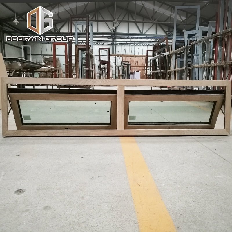 red oak wood clad aluminum push out casement window awing window ...
